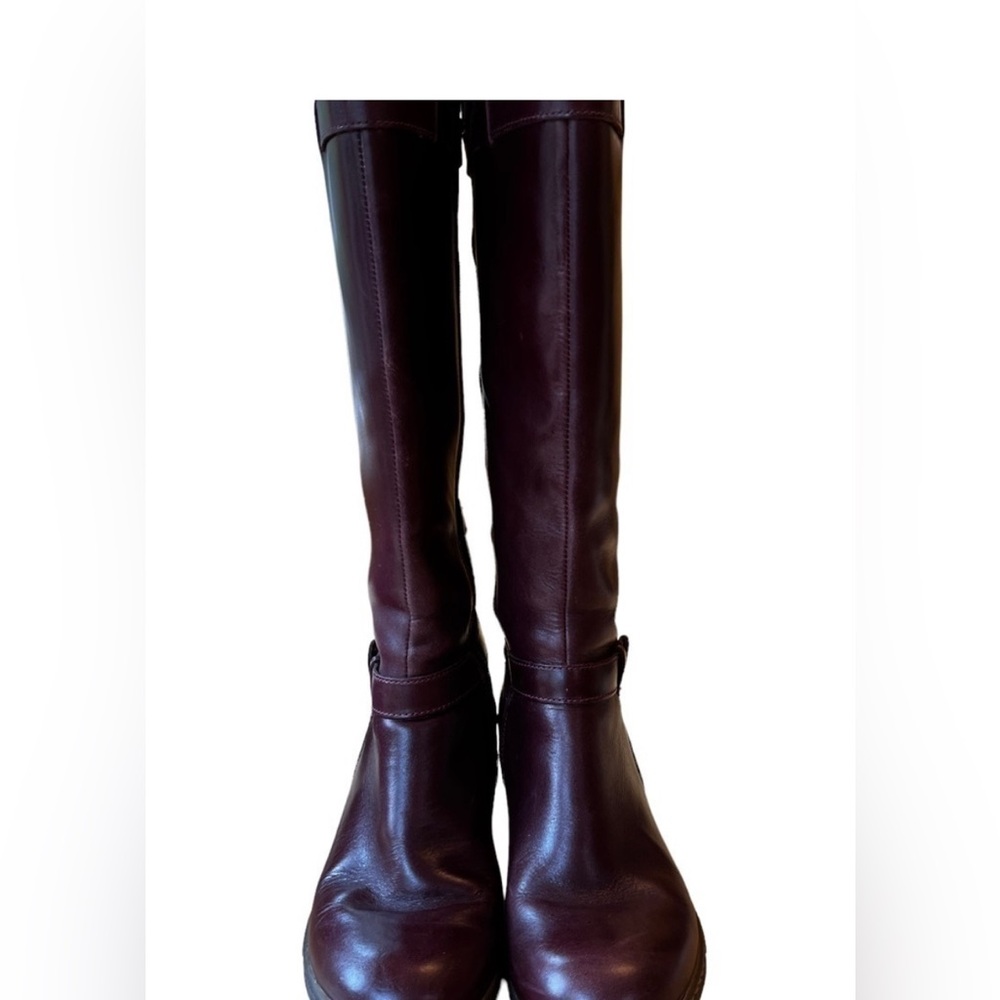 DR. MARTENS Burgundy Knee High Boots